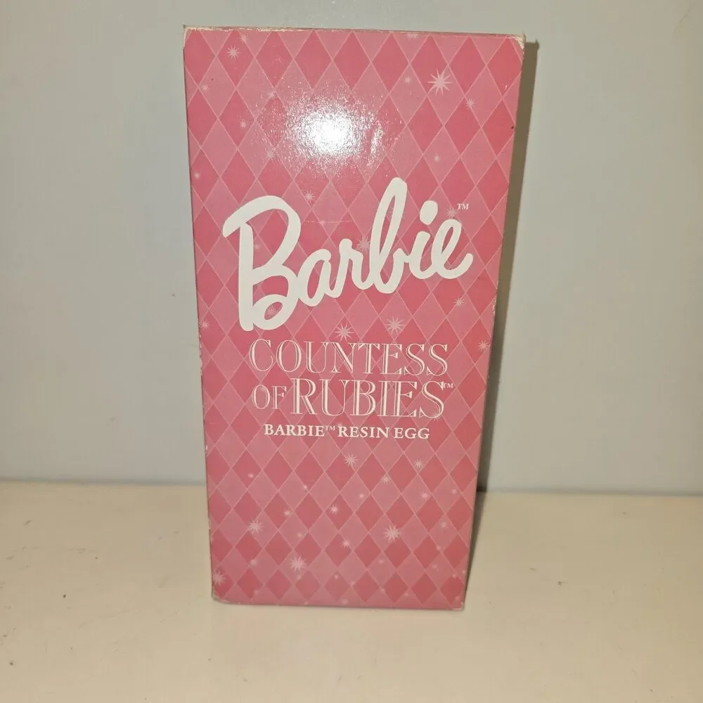 Barbie Countess of Rubies - Windup Musical Resin Egg - 2001